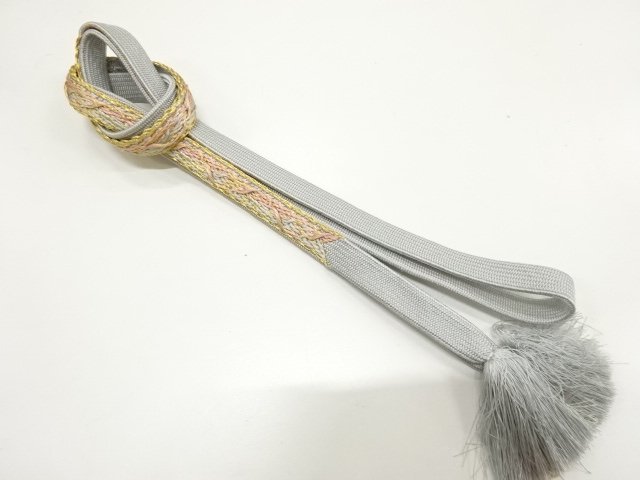 JAPANESE KIMONO / HANDTIED OBIJIME CORD